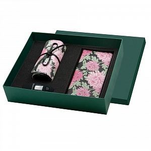 Набор в подарочной коробке: тревелер, несессер для украшений, весы багажные с полноцветной печатью