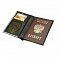 Обложка для паспорта с карманом для купюр из коллекции "Тропикана", натуральная кожа