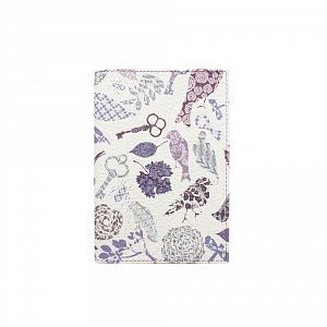 Обложка для паспорта "Бизнес 1"с полноцветной печатью из натуральной кожи